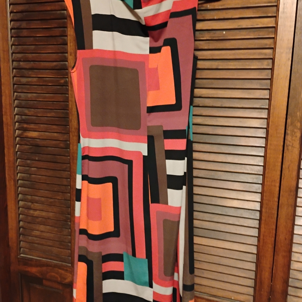 AA Studio Geometric Midi Dress - Multicolor